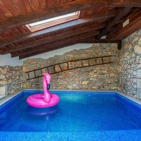Vila Beautiful Stone House Obrs With Indoor Pool *
